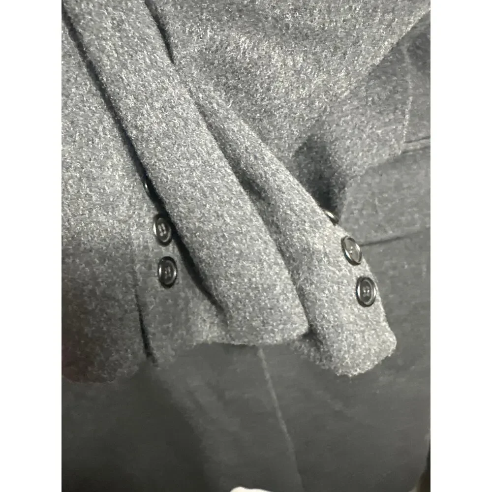 HARWELL’s Wool Cashmere Blend Double-Breasted Over Coat VTG  Size 44